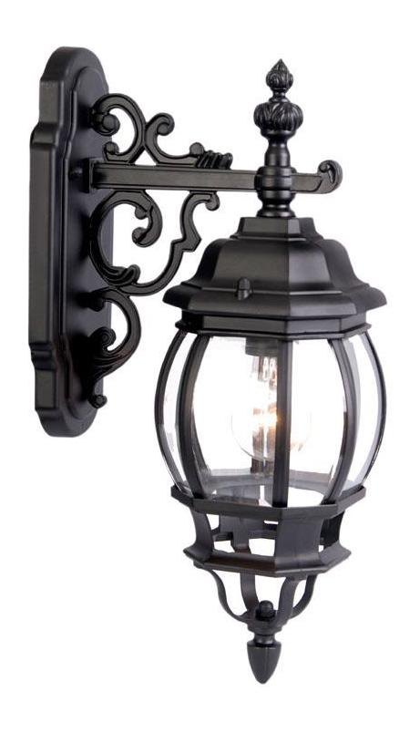 One Light Matte Black Wall Lantern by Acclaim Lighting