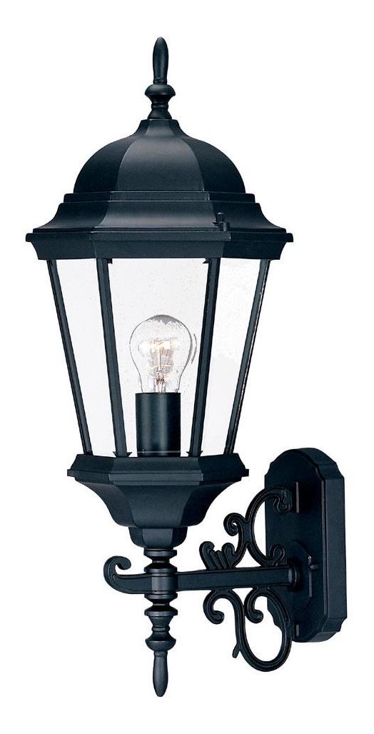 One Light Matte Black Wall Lantern by Acclaim Lighting