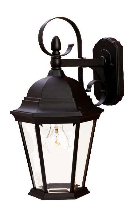 One Light Matte Black Wall Lantern by Acclaim Lighting