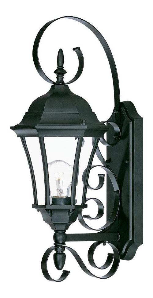 One Light Matte Black Wall Lantern by Acclaim Lighting
