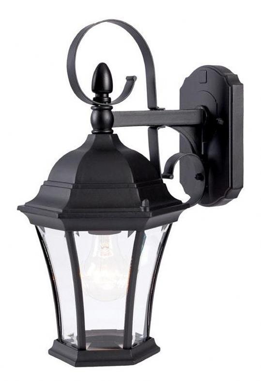 One Light Matte Black Wall Lantern by Acclaim Lighting