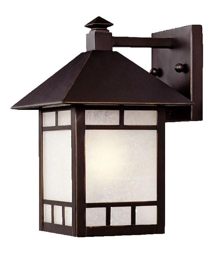 One Light Architectural Bronze Wall Lantern by Acclaim Lighting