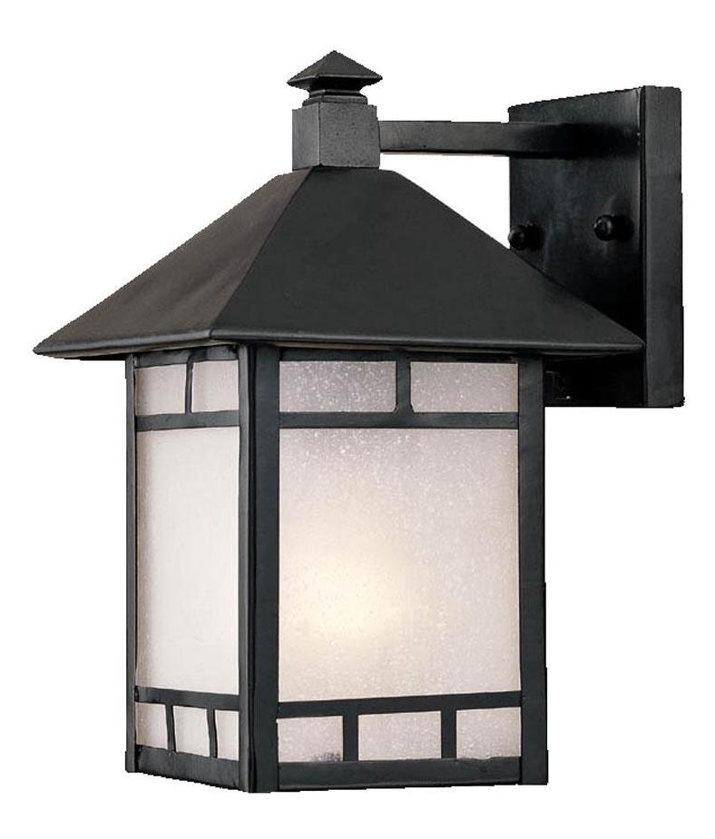 One Light Matte Black Wall Lantern by Acclaim Lighting
