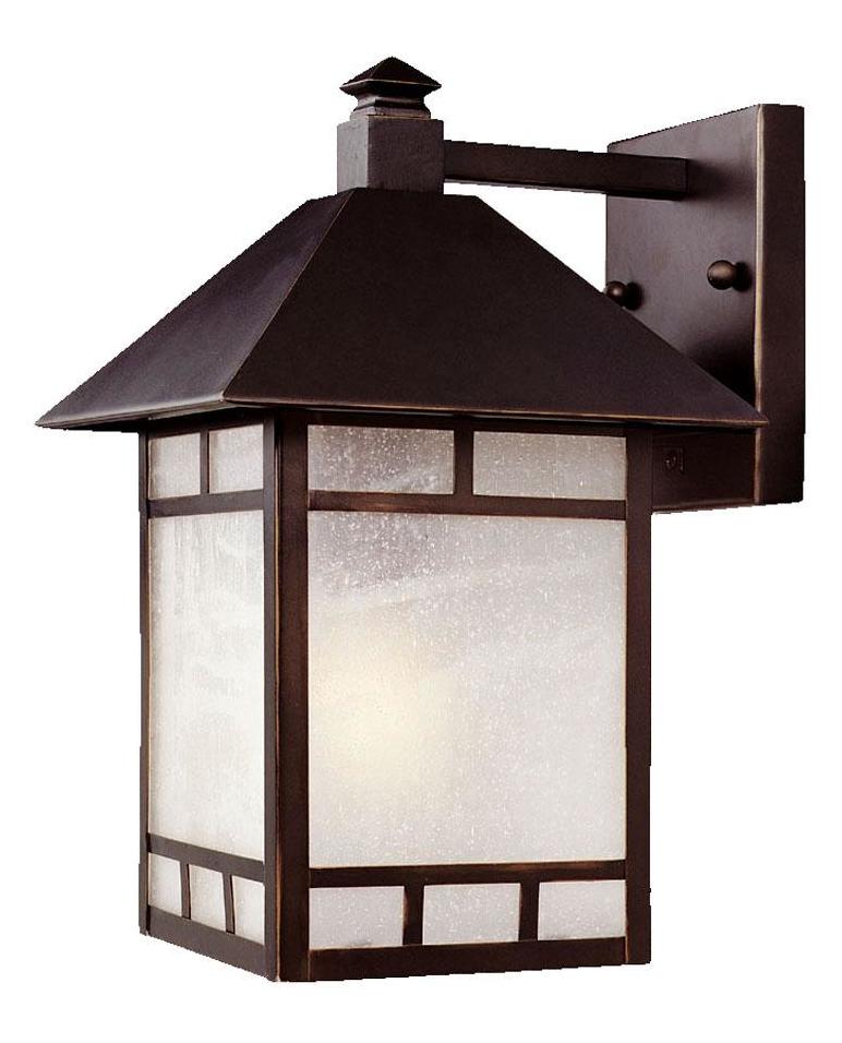 One Light Architectural Bronze Wall Lantern by Acclaim Lighting