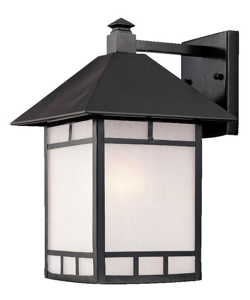 One Light Matte Black Wall Lantern by Acclaim Lighting