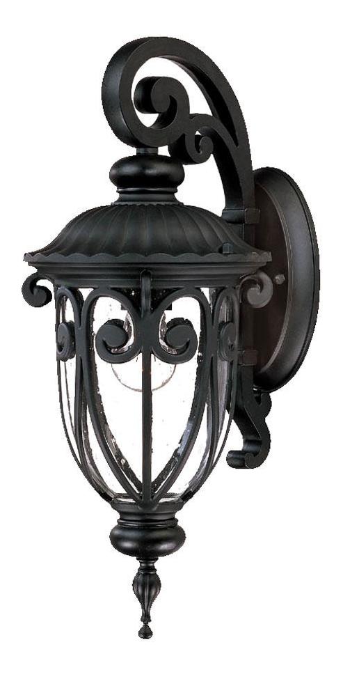 One Light Matte Black Wall Lantern by Acclaim Lighting