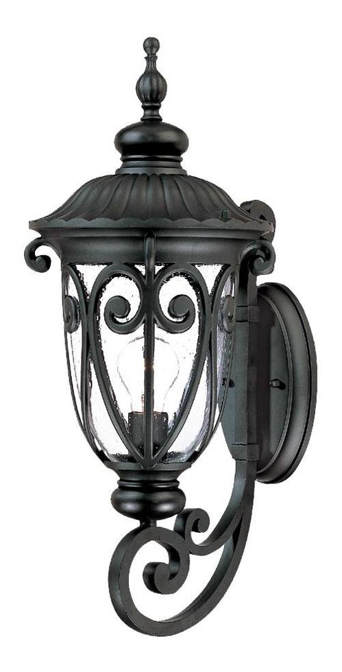 One Light Matte Black Wall Lantern by Acclaim Lighting