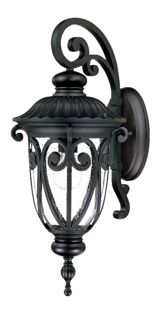 One Light Matte Black Wall Lantern by Acclaim Lighting