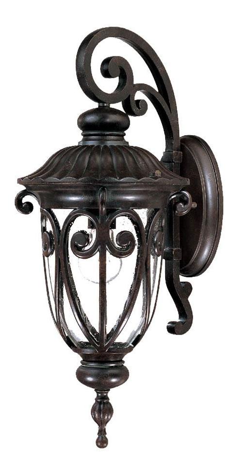 One Light Marbleized Mahogany Wall Lantern by Acclaim Lighting