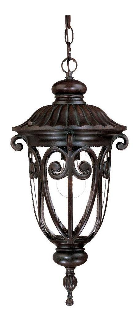 One Light Marbleized Mahogany Hanging Lantern by Acclaim Lighting