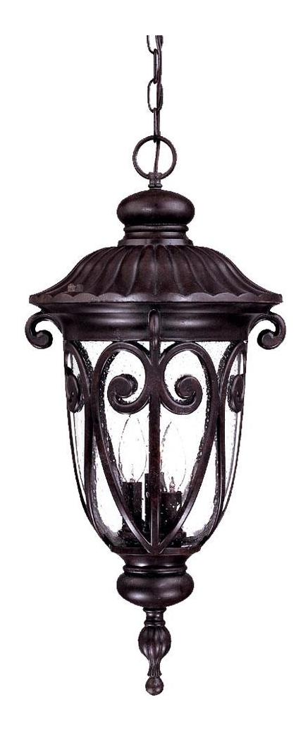 Three Light Marbleized Mahogany Hanging Lantern by Acclaim Lighting