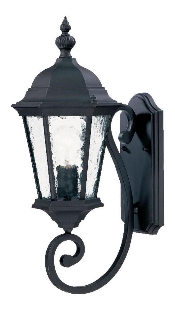One Light Matte Black Wall Lantern by Acclaim Lighting