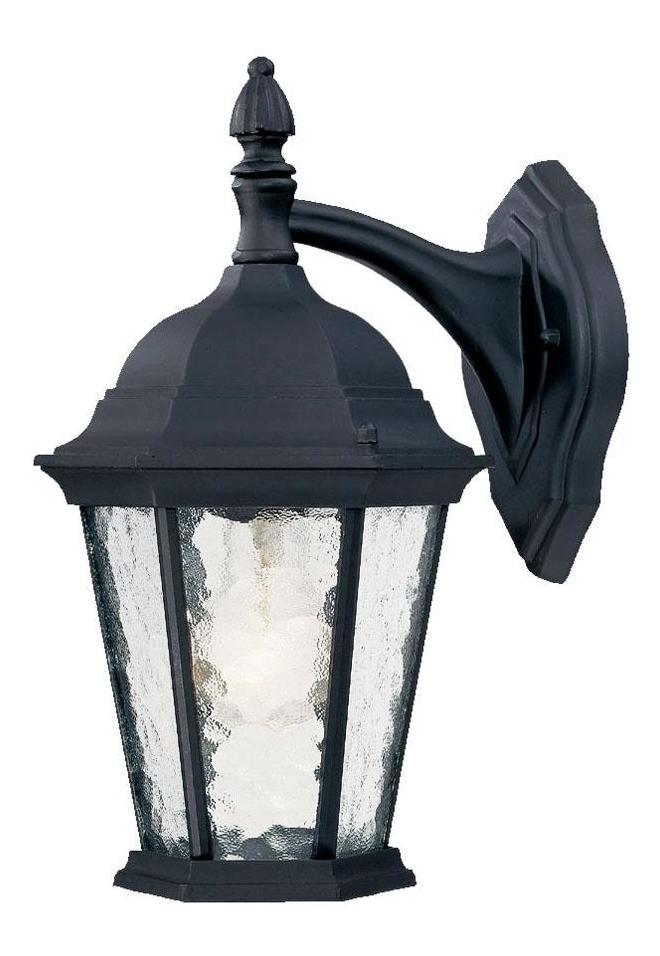 One Light Matte Black Wall Lantern by Acclaim Lighting
