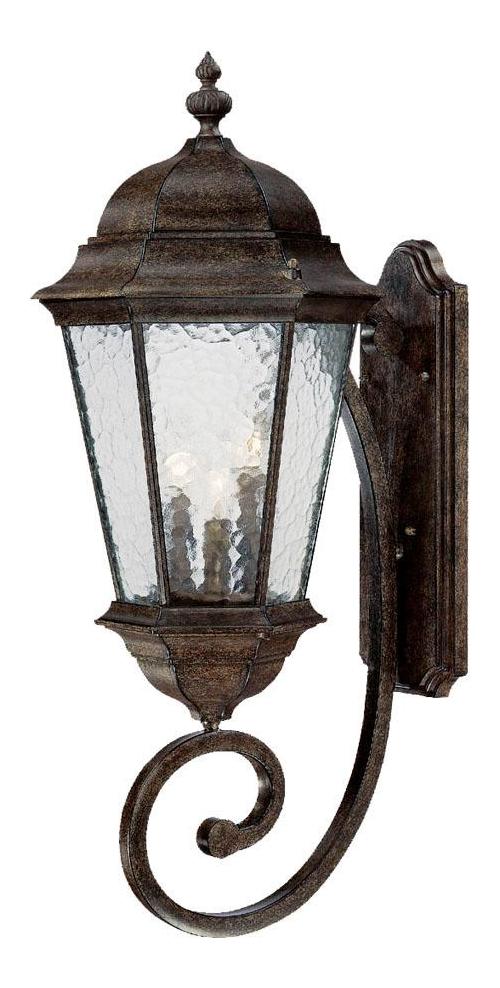 Three Light Black Coral Wall Lantern by Acclaim Lighting
