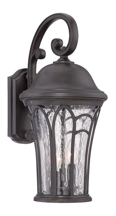 Collection Wall Lantern 1-Light Outdoor Black Coral Light Fixture by Acclaim Lighting