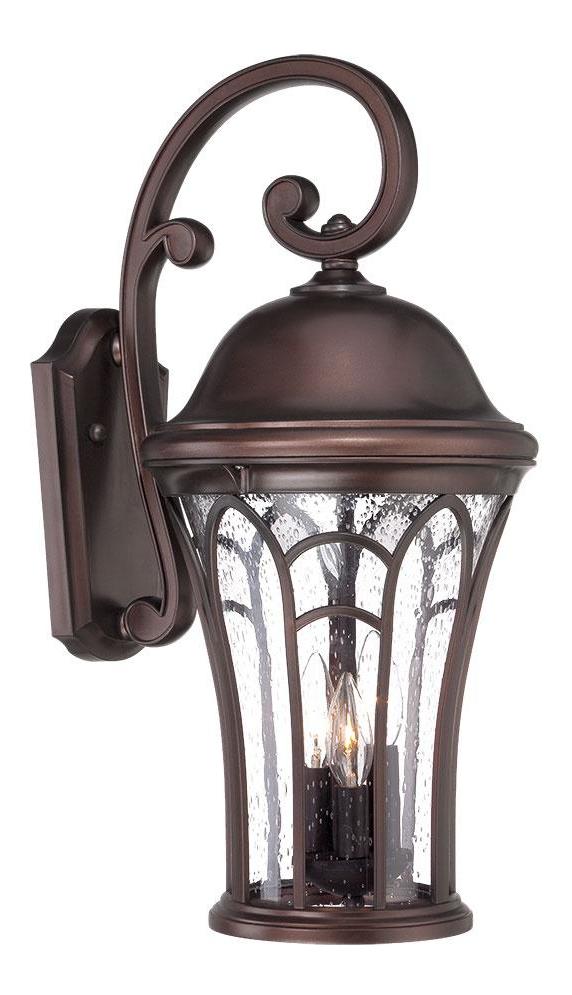 Collection Wall Lantern 3-Light Outdoor Architectural Bronze Light Fixt by Acclaim Lighting