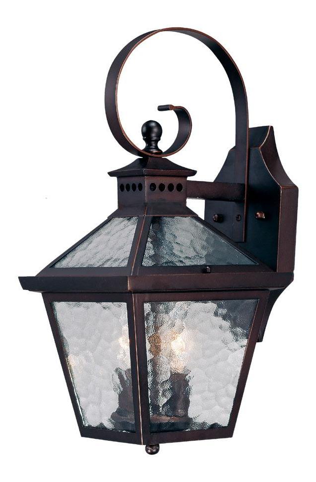 Two Light Architectural Bronze Wall Lantern by Acclaim Lighting