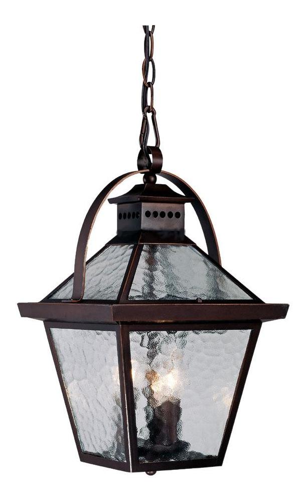 Three Light Architectural Bronze Hanging Lantern by Acclaim Lighting