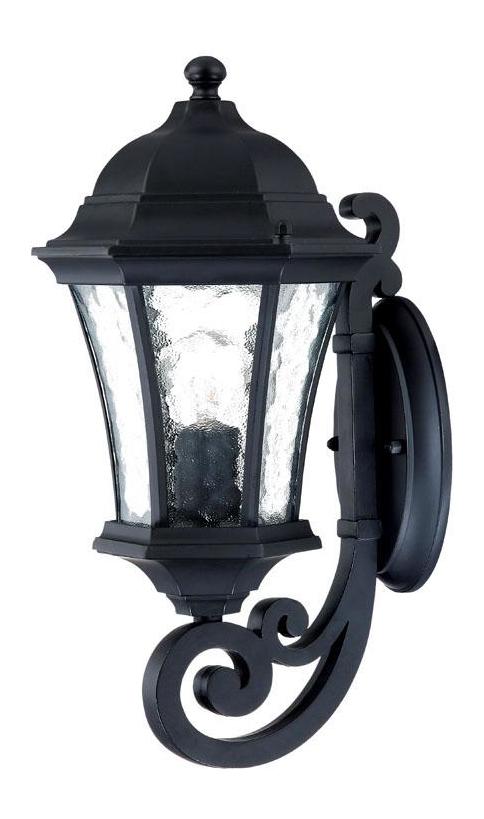 One Light Matte Black Wall Lantern by Acclaim Lighting