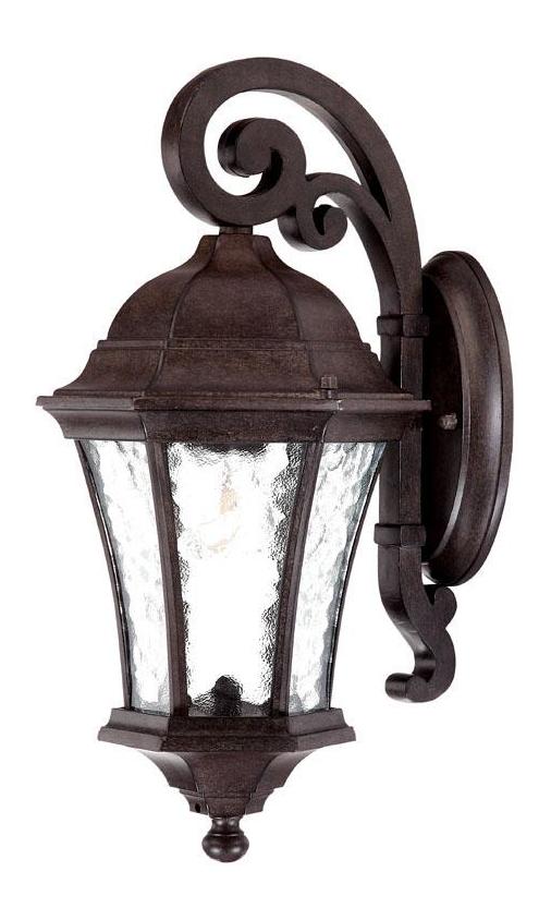 One Light Black Coral Wall Lantern by Acclaim Lighting