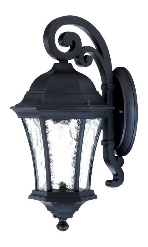 One Light Matte Black Wall Lantern by Acclaim Lighting