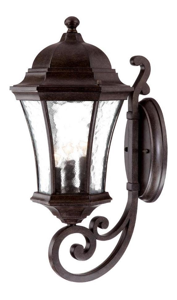 Three Light Black Coral Wall Lantern by Acclaim Lighting