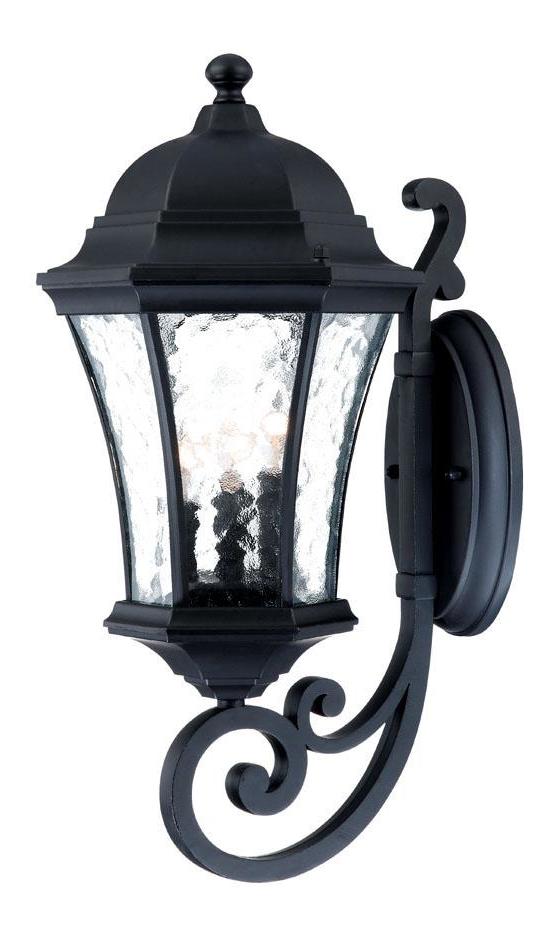 Three Light Matte Black Wall Lantern by Acclaim Lighting