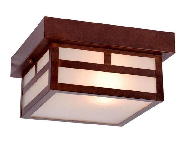 One Light Architectural Bronze Outdoor Flush Mount by Acclaim Lighting