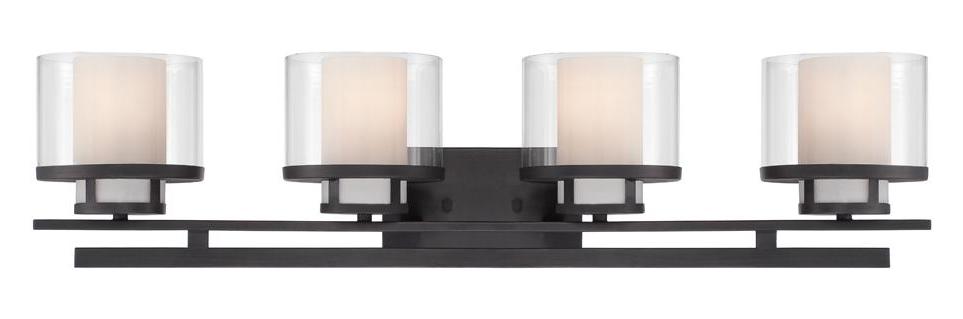 Biscayne Bronze  4 Light Bathroom Vanity Light by Designers Fountain