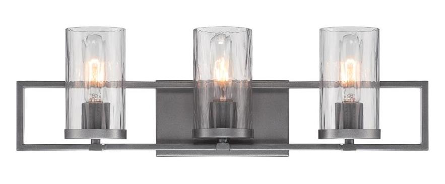 Charcoal  3 Light Bathroom Vanity Light by Designers Fountain