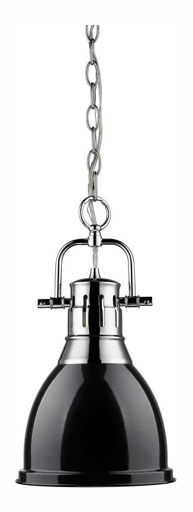 1 Light Mini Pendant With Chrome Finish by Golden