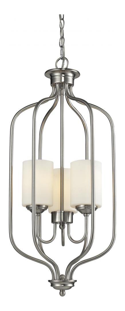 Brushed Nickel  3 Light Pendant by Z-Lite