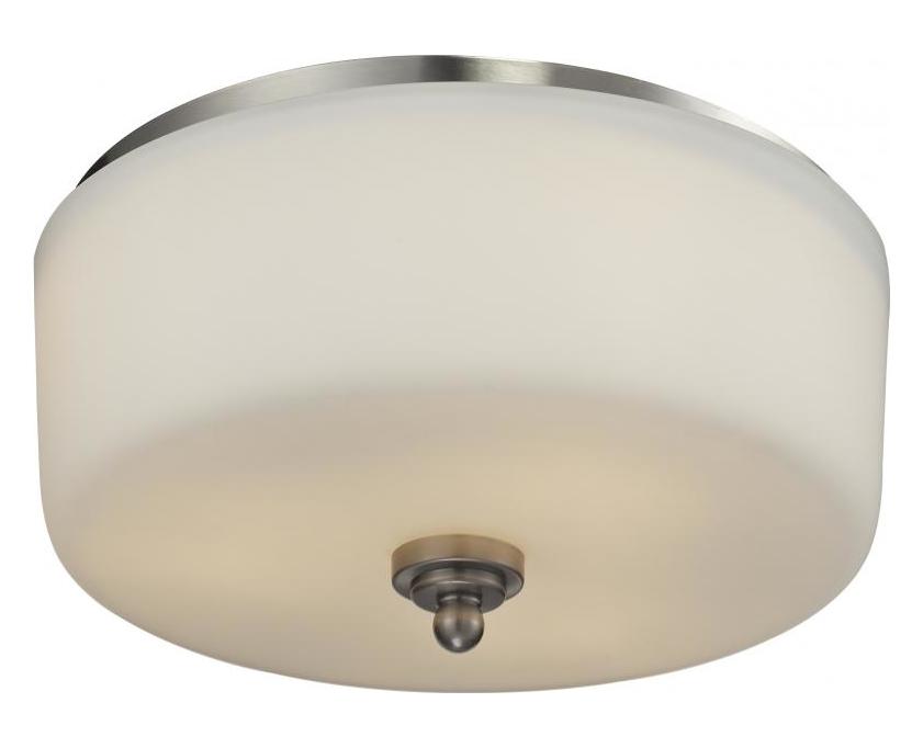 Brushed Nickel  3 Light Flush Mount Ceiling Fixture by Z-Lite