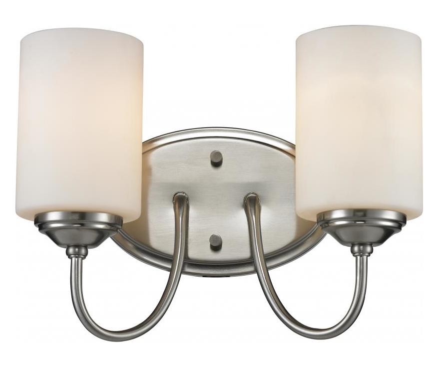 Brushed Nickel  2 Light Bathroom Vanity Fixture by Z-Lite