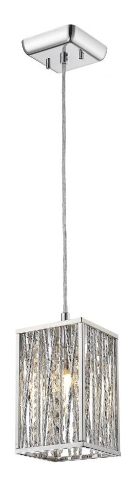 Chrome  1 Light Pendant by Z-Lite