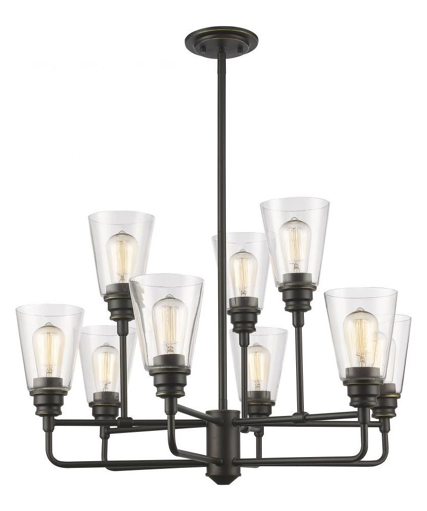 Olde Bronze  9 Light Chandelier by Z-Lite