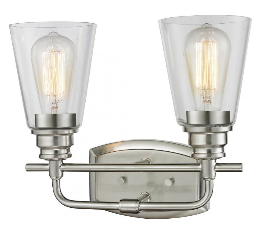 Brushed Nickel  2 Light Bathroom Vanity Fixture by Z-Lite