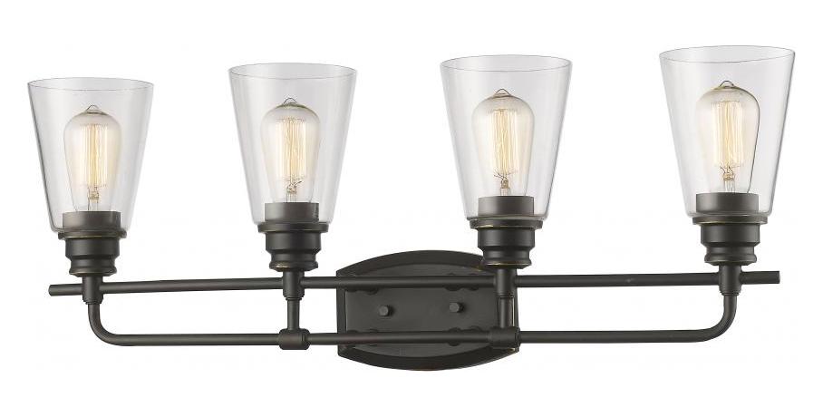 Olde Bronze  4 Light Bathroom Vanity Fixture by Z-Lite