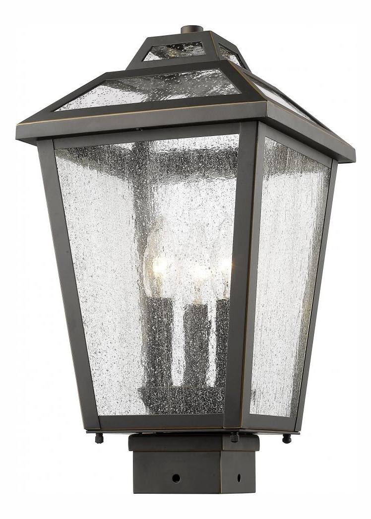 Oil Rubbed Bronze  3 Light Outdoor Post Light by Z-Lite