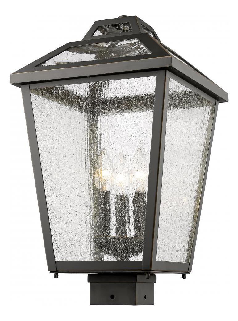Oil Rubbed Bronze  3 Light Outdoor Post Light by Z-Lite