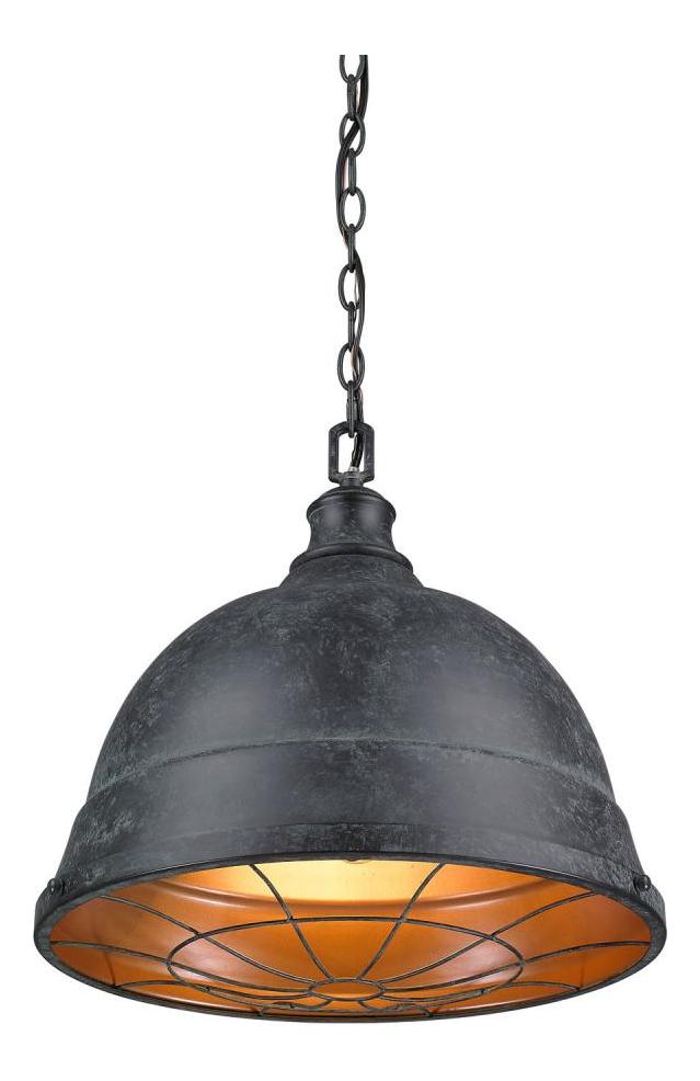 Black Patina  1 Light 16.5in. Wide Pendant