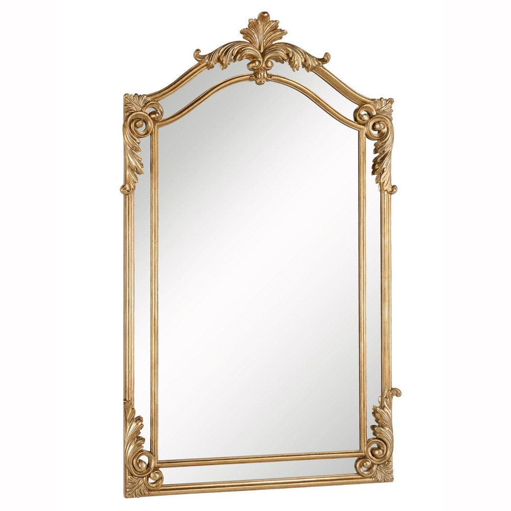 30 in. Contemporary Mirror in  gold leaf by Elegant Decor