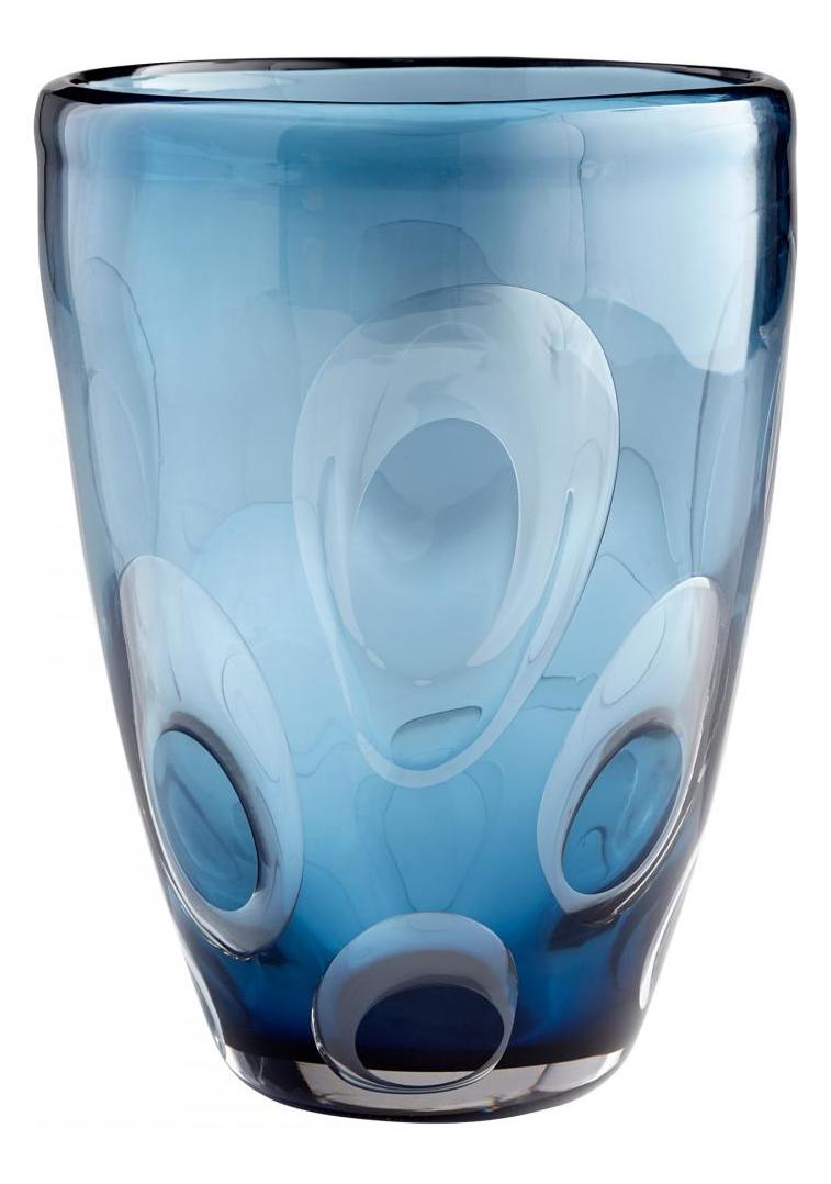 Blue  10.5 Inch Tall Glass Vase by Cyan Designs