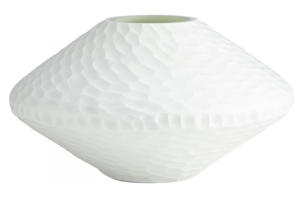 White  5.5 Inch Tall Glass Vase by Cyan Designs