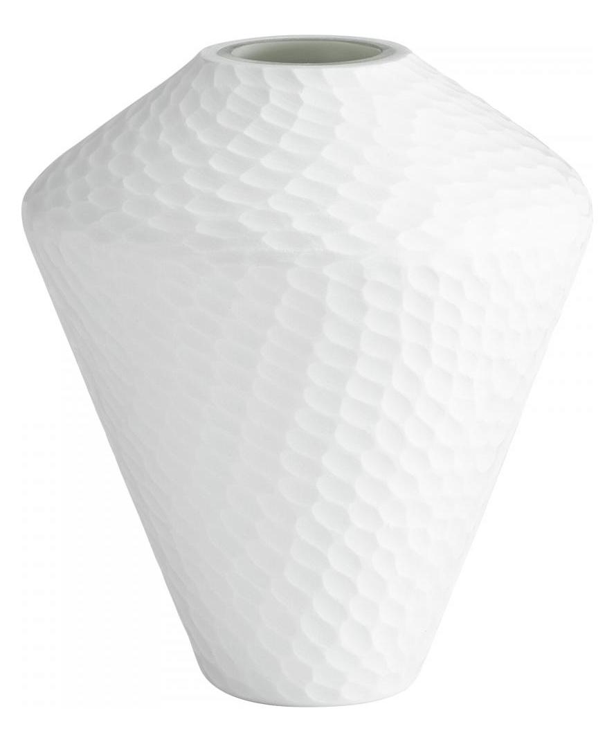 White  11.5 Inch Tall Glass Vase by Cyan Designs