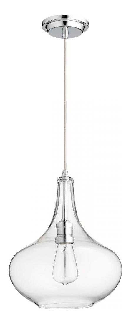 Clear Filament Pend Chrome by Quorum