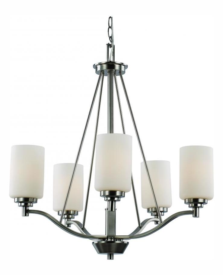 5Lt Chandelier-Double Disk-Bn- by Trans Globe