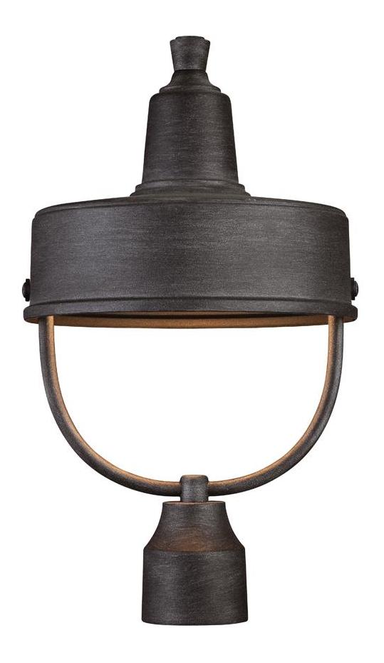 Weathered Pewter  1 Light Dark Sky Outdoor Post Light by Designers Fountain