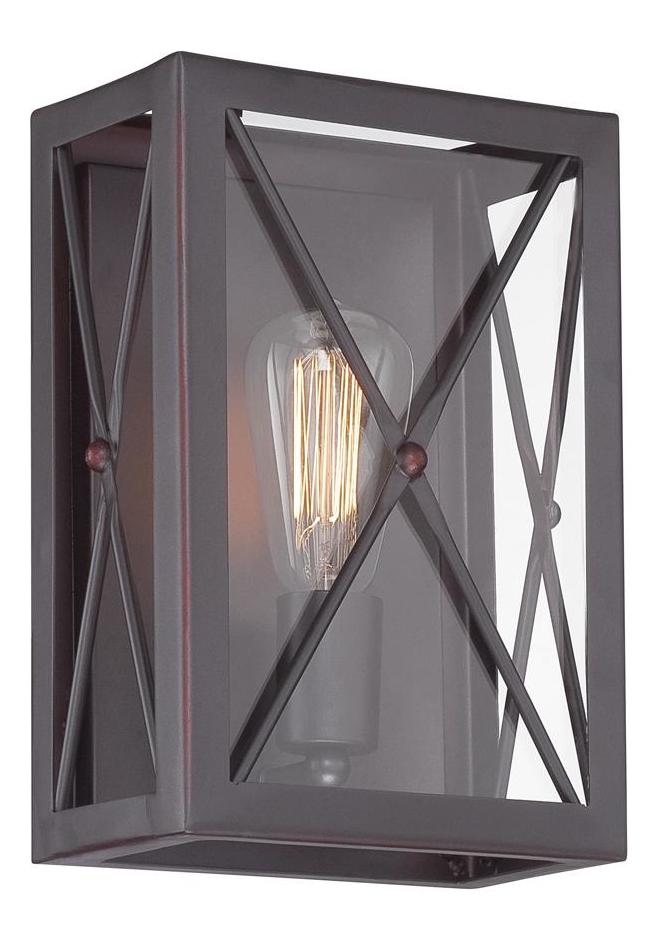 Satin Bronze  1 Light Bathroom Sconce by Designers Fountain
