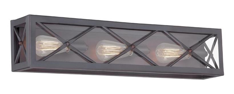 Satin Bronze  3 Light Bath Bar by Designers Fountain